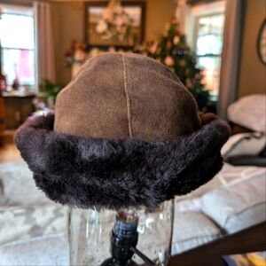Beautiful brown suede hat